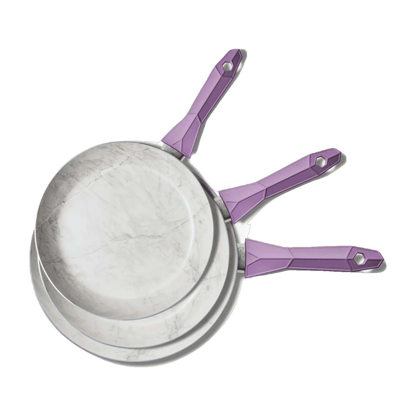 Desgino pans set purple