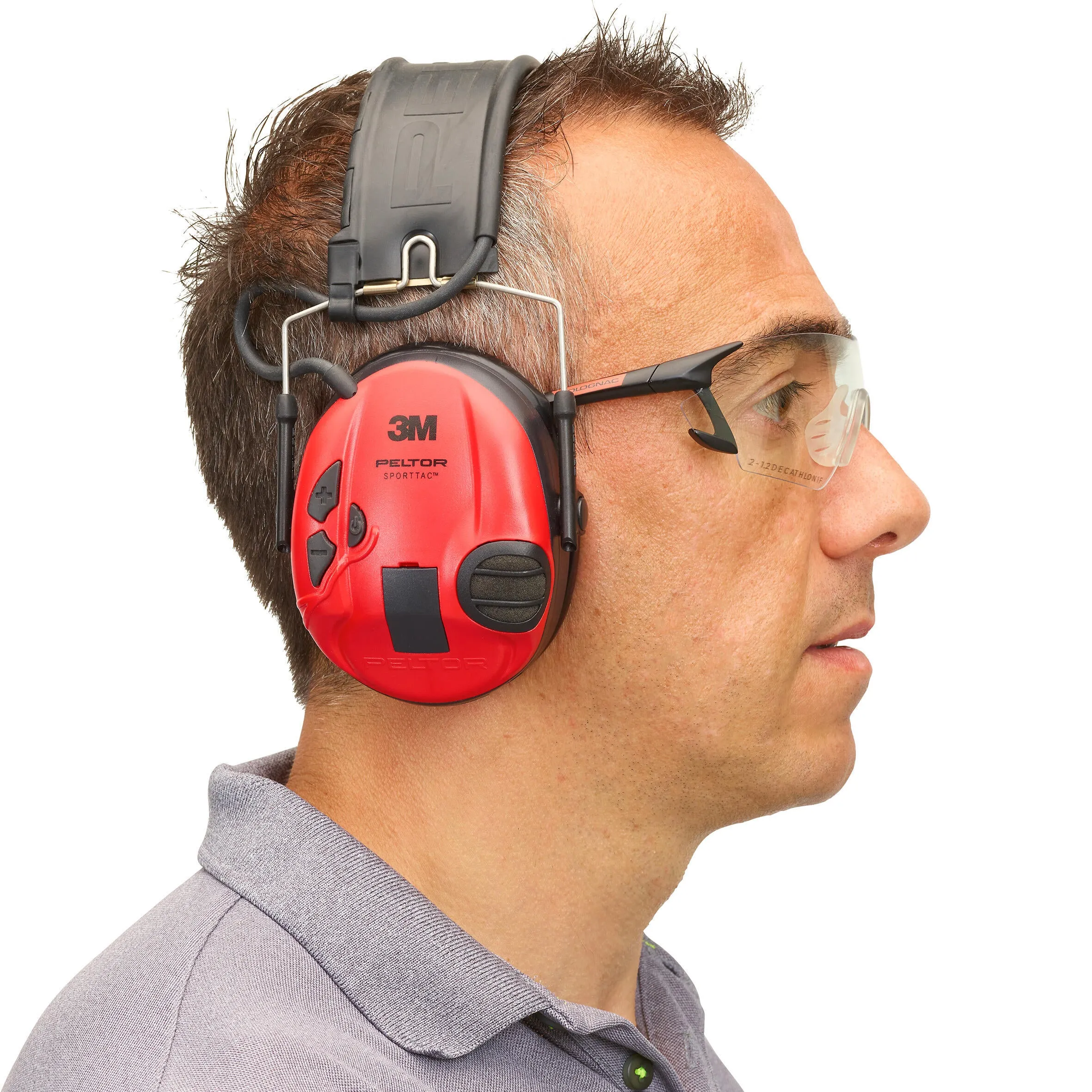 Electronic hearing protection PELTOR SPORTTAC black/red