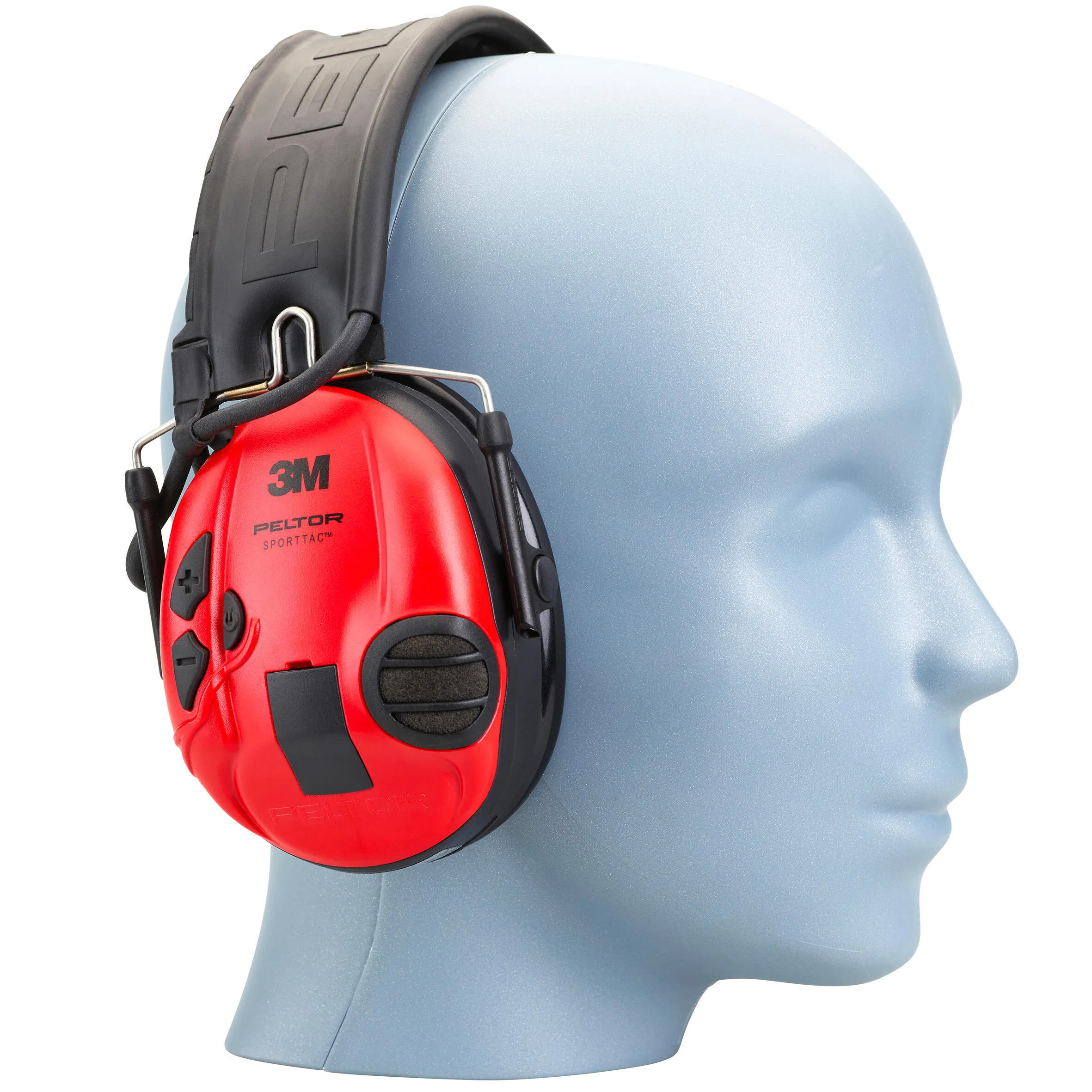 Electronic hearing protection PELTOR SPORTTAC black/red