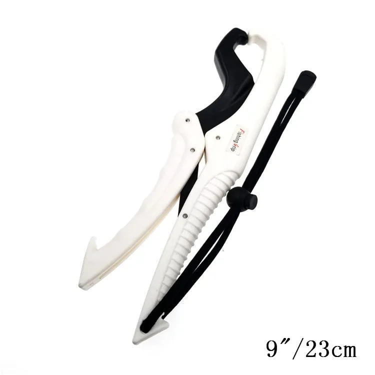 Fish Grabber Plier Controller Practical Fishing Gripper Gear Tool ABS Grip Tackle Holder Fish Clamp with Adjustable Rope