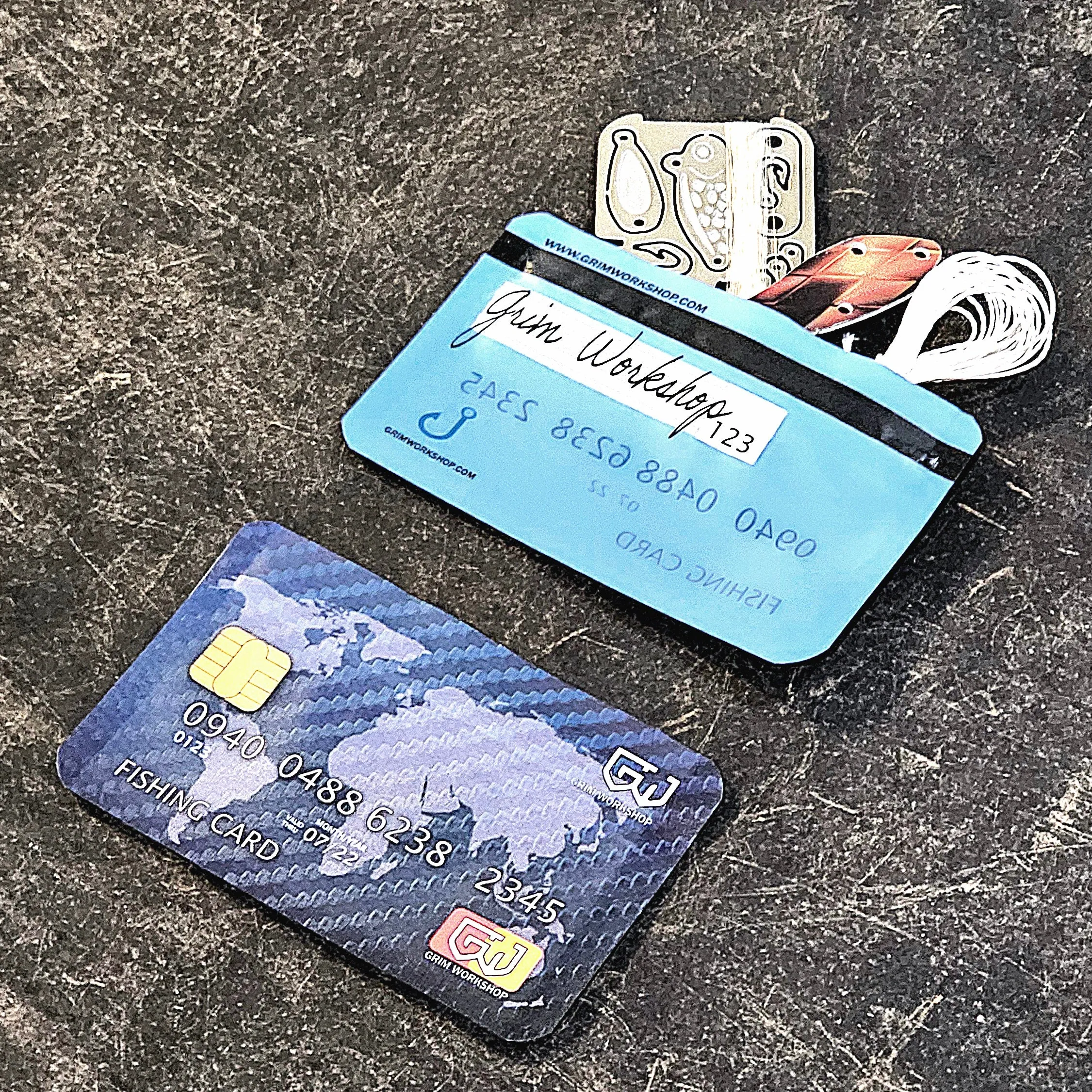 Fishing Stash Card: Credit Card Size Waterproof EDC Wallet Pouch