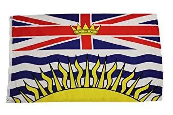 Flag British Columbia 18 in X 36 in