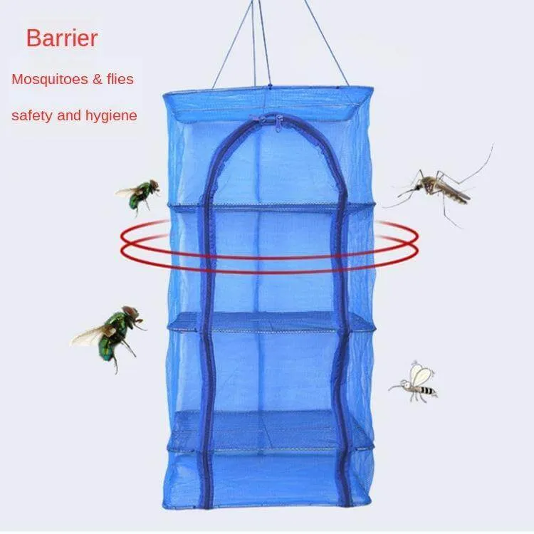 Foldable Multi-Layer Outdoor Fishing Net Rack