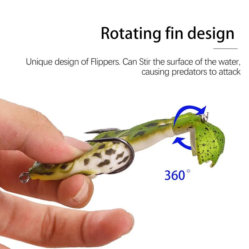 🎁Hot Sale-50% OFF🐠Double Propeller Frog Soft Bait