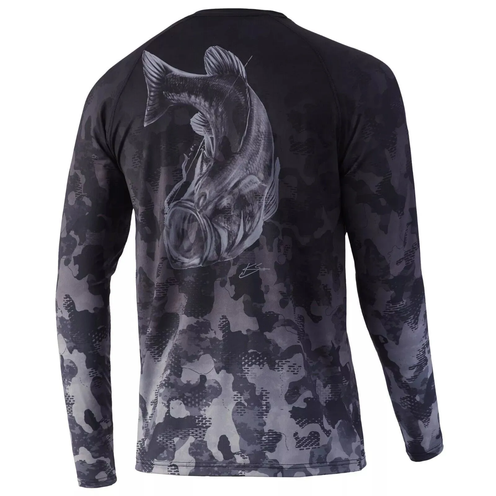 Huk Refraction Fish Fade Vented Performance Men’s Shirt