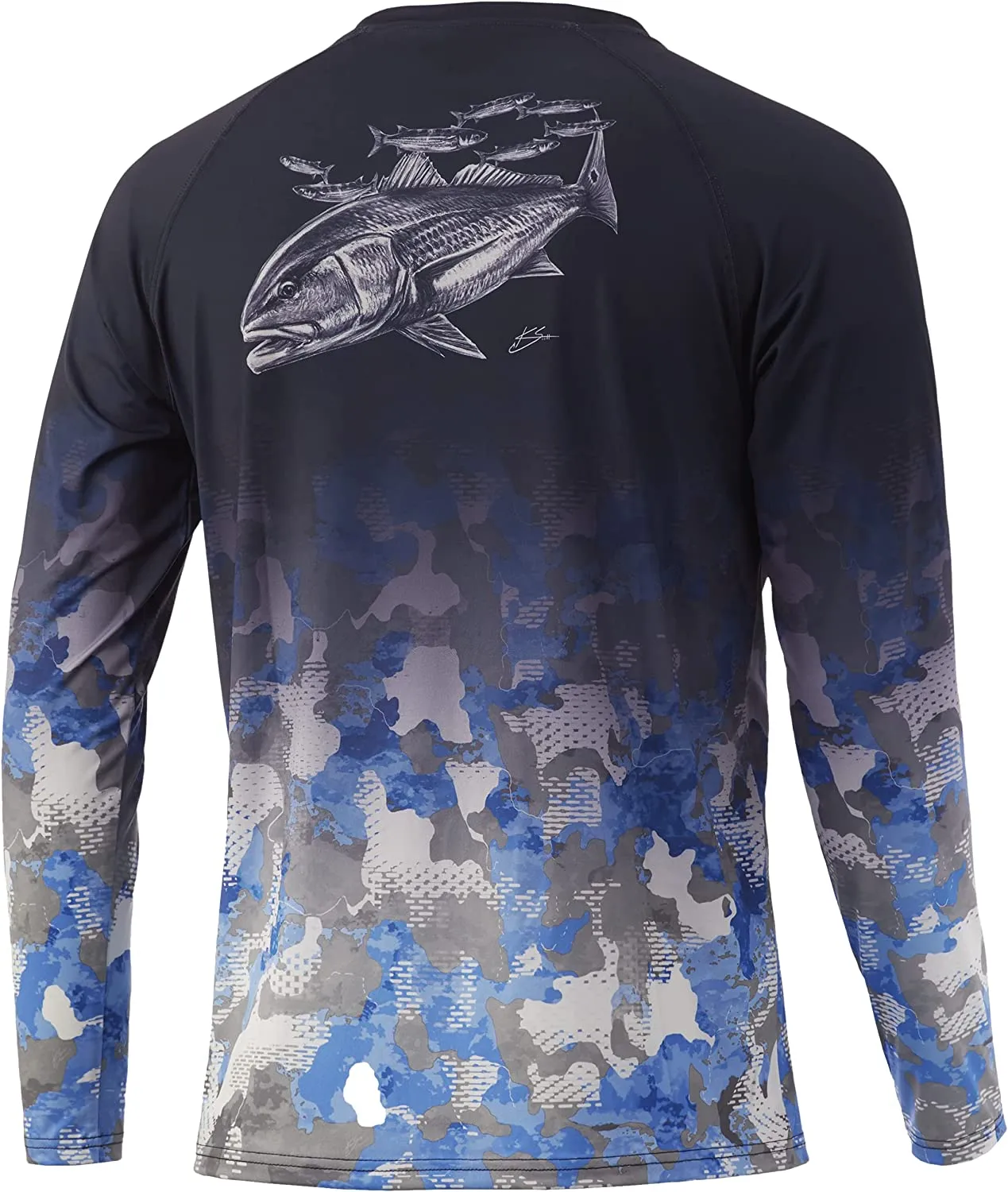 Huk Refraction Fish Fade Vented Performance Men’s Shirt