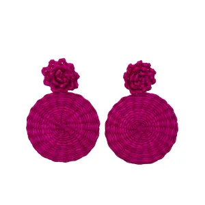 Iraca Palm Flor Earrings