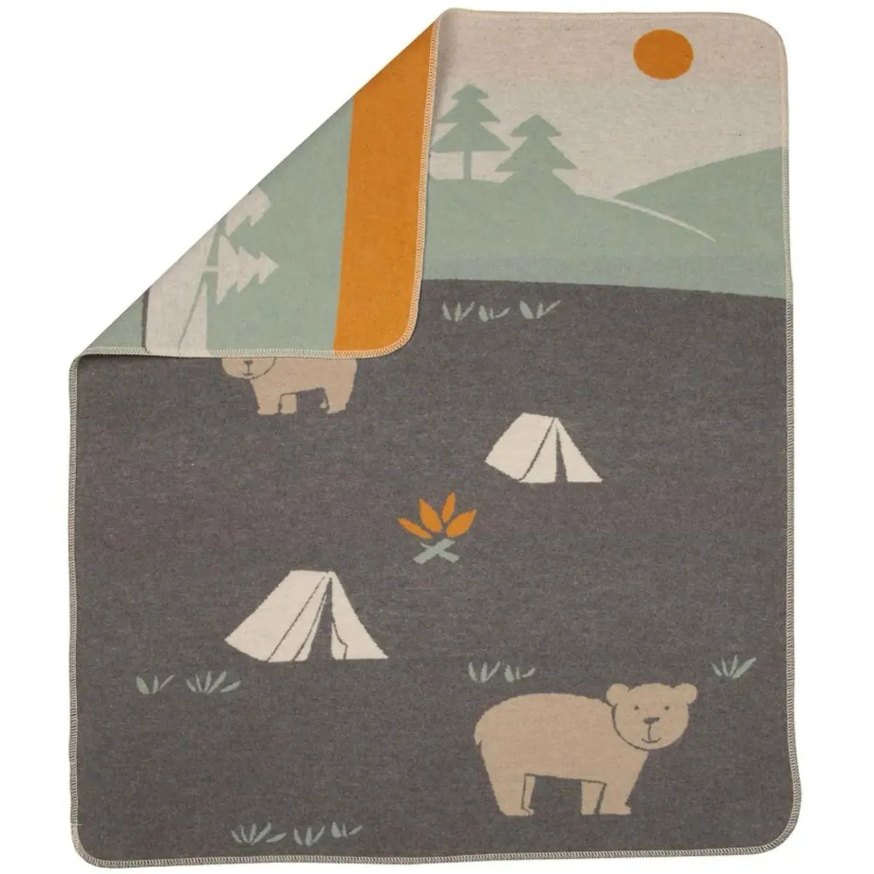 Juwel Flannel Blanket - Camping Bears