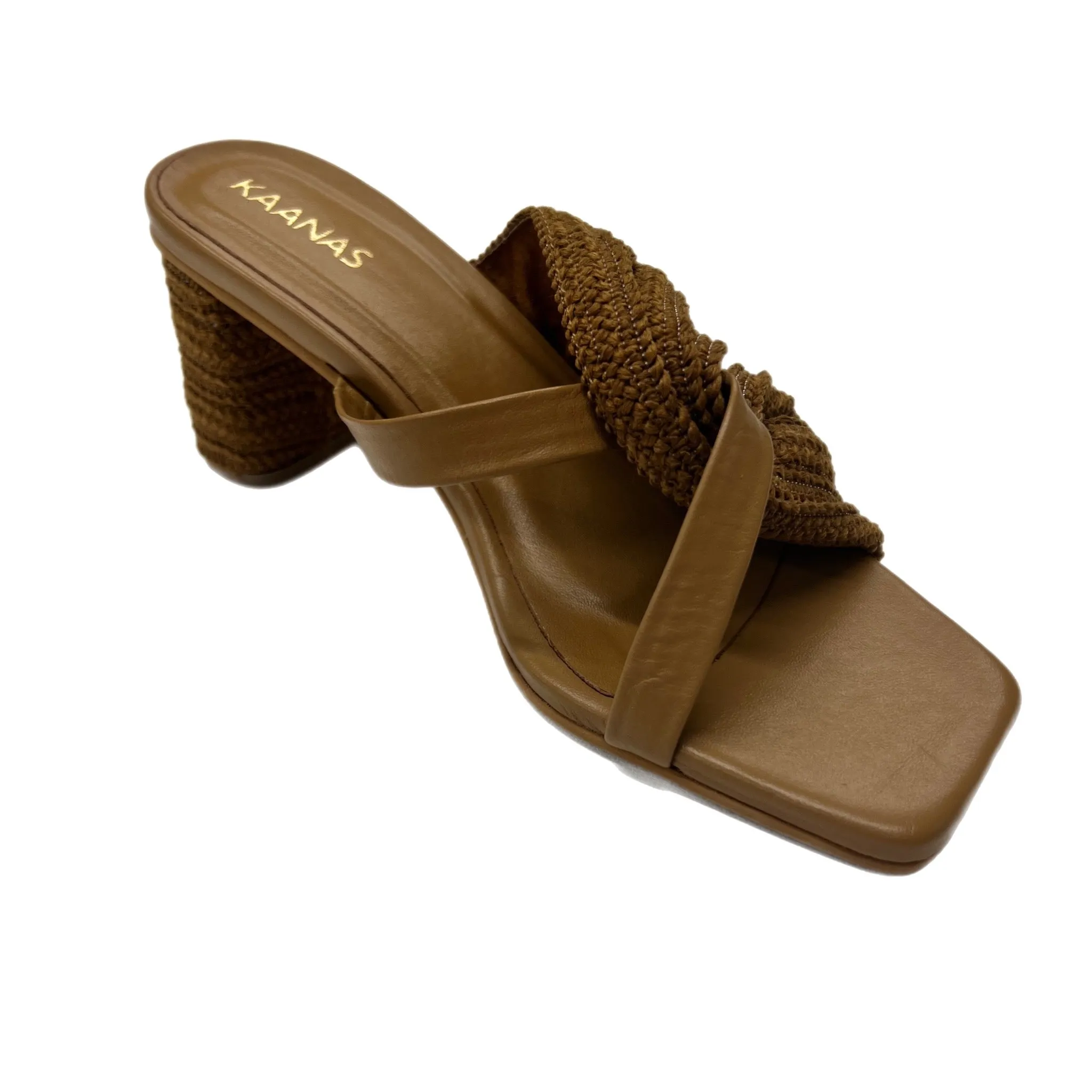 Kaanas - Tenorio Asym Textured Heel - CARAMEL