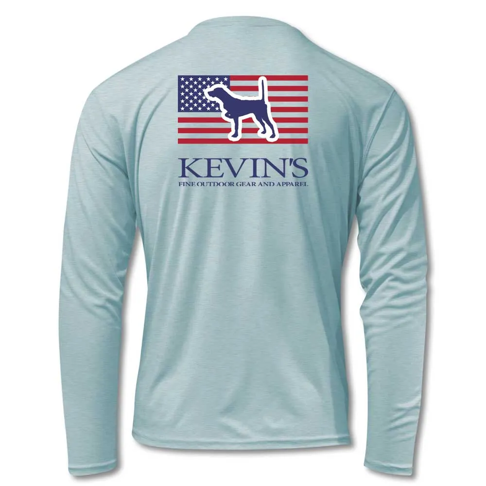 Kevin's Pointer Flag Long Sleeve Performance T-Shirt