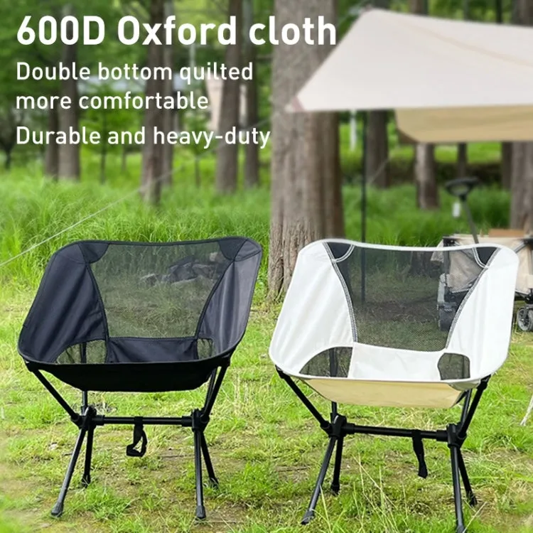 Large Outdoor Camping Leisure Beach Portable Folding Chair (White)