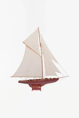 Maqueta de velero “Columbia” en madera (Pequeño)