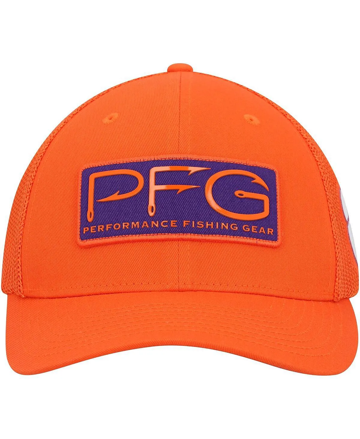 Men's Orange Clemson Tigers PFG Hooks Flex Hat Columbia