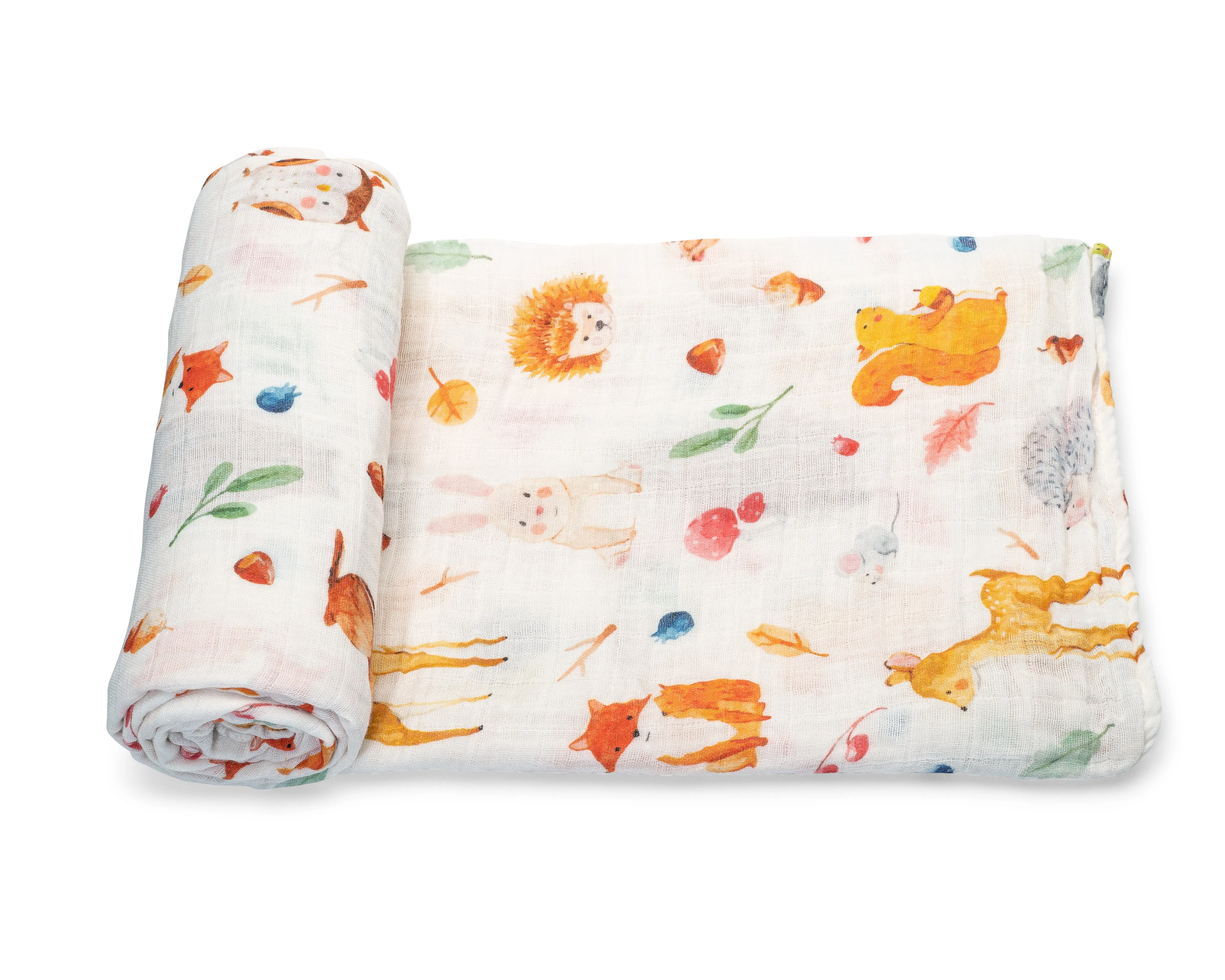 Muslin Swaddle Blanket - Woodland Animals