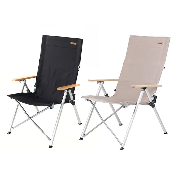 Naturehike NH17T003-Y Outdoor Aluminum Alloy 3-modes Adjustable Folding Chair (Black)