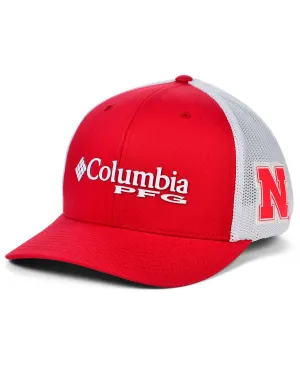 Nebraska Cornhuskers PFG Columbia Stretch Cap