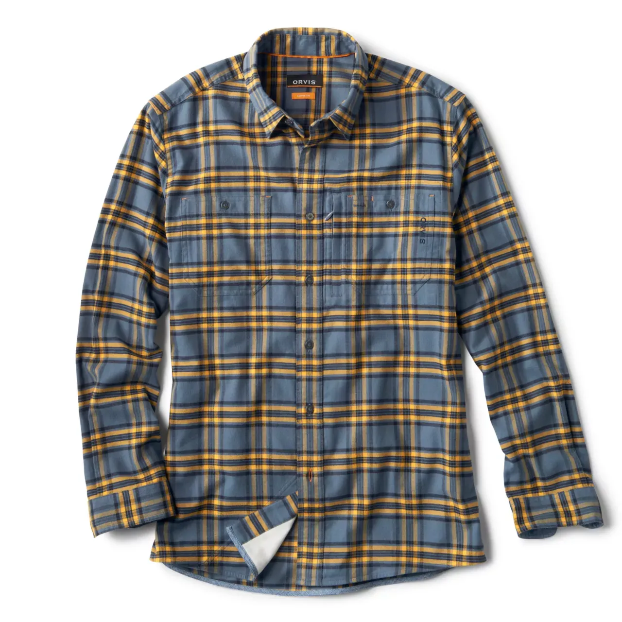 Orvis Men's Flat Creek Tech Flannel Shirt / Storm