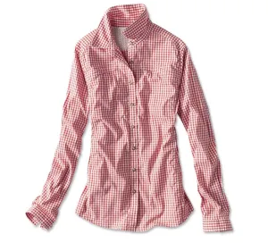 Orvis Women's River Guide Gingham Tech Shirt/Paprika