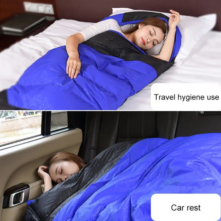 Outdoor Camping Sleeping Bag Splicing Indoor Cotton Sleeping Bed, Size: 210x80cm, Weight: 1.6kg (Blue)