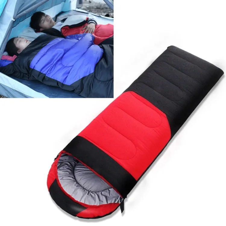 Outdoor Camping Sleeping Bag Splicing Indoor Cotton Sleeping Bed, Size: 210x80cm, Weight: 1.8kg (Red)