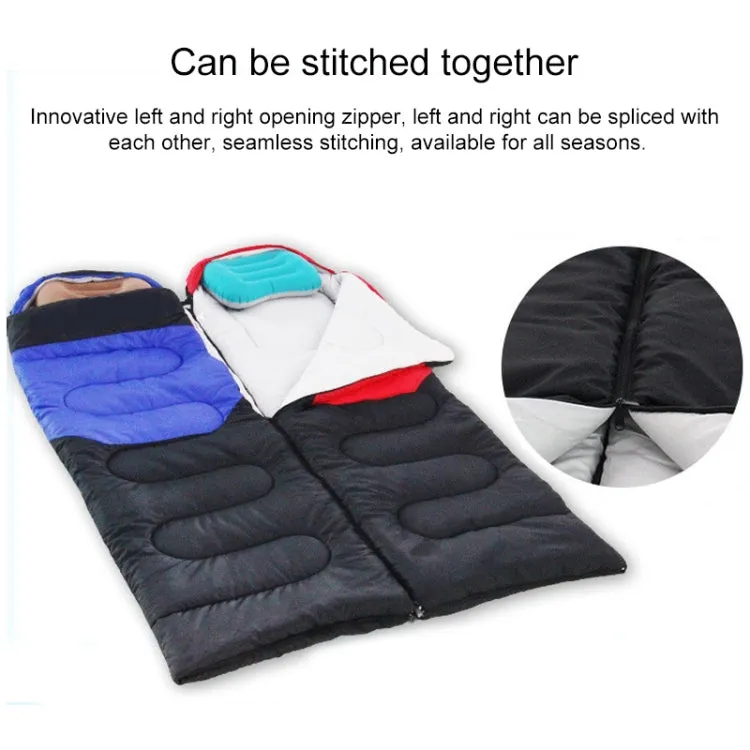 Outdoor Camping Sleeping Bag Splicing Indoor Cotton Sleeping Bed, Size: 210x80cm, Weight: 1.8kg (Red)