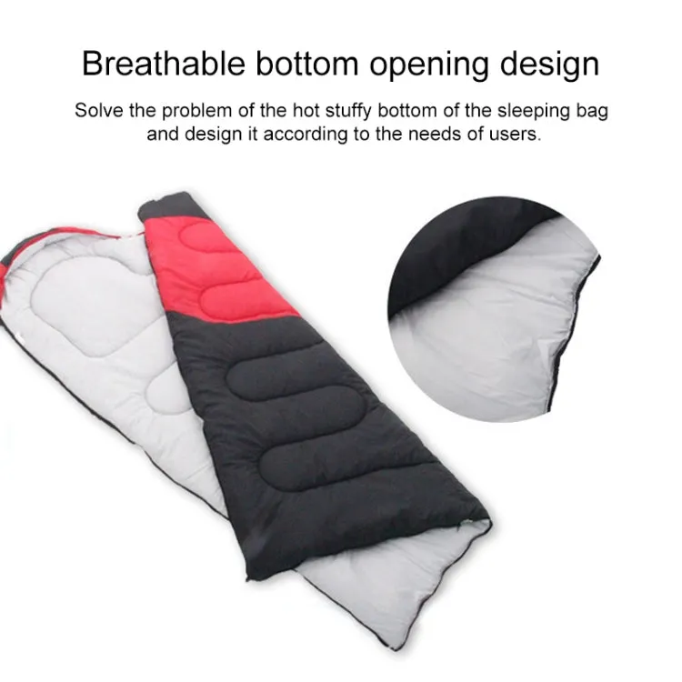 Outdoor Camping Sleeping Bag Splicing Indoor Cotton Sleeping Bed, Size: 210x80cm, Weight: 1.8kg (Red)