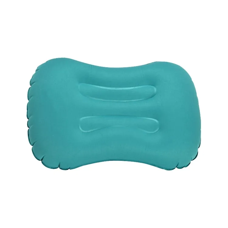 Outdoor Camping Trip Foldable Portable Inflatable Pillow Nap Waist Pillow, Specification:Inflate with Your Mouth(Peacock Blue)