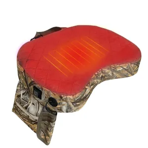 Outdoor Portable Camouflage 3 Gear Adjustable Heated Cushion 40x27x7cm(Reed)