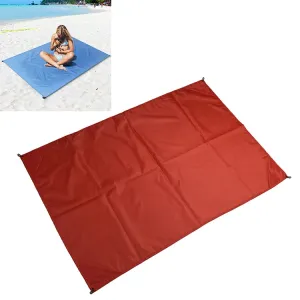 Outdoor Portable Waterproof Picnic Camping Mats Beach Blanket Mattress Mat 150cm*140cm(Red)