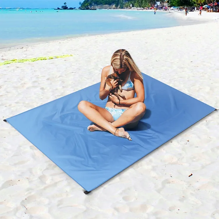 Outdoor Portable Waterproof Picnic Camping Mats Beach Blanket Mattress Mat 150cm*140cm(Rose Red)