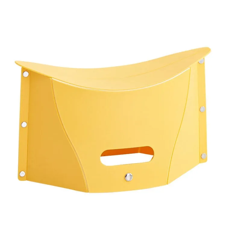 Outdoor Travel Lightweight Folding Plastic Stool(Yellow)