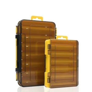 Reversible Lure Case 12&14 Room Double Sided Plastic Bait Jig Storage Box High Strength Fishing Tackle Accessory Boxes