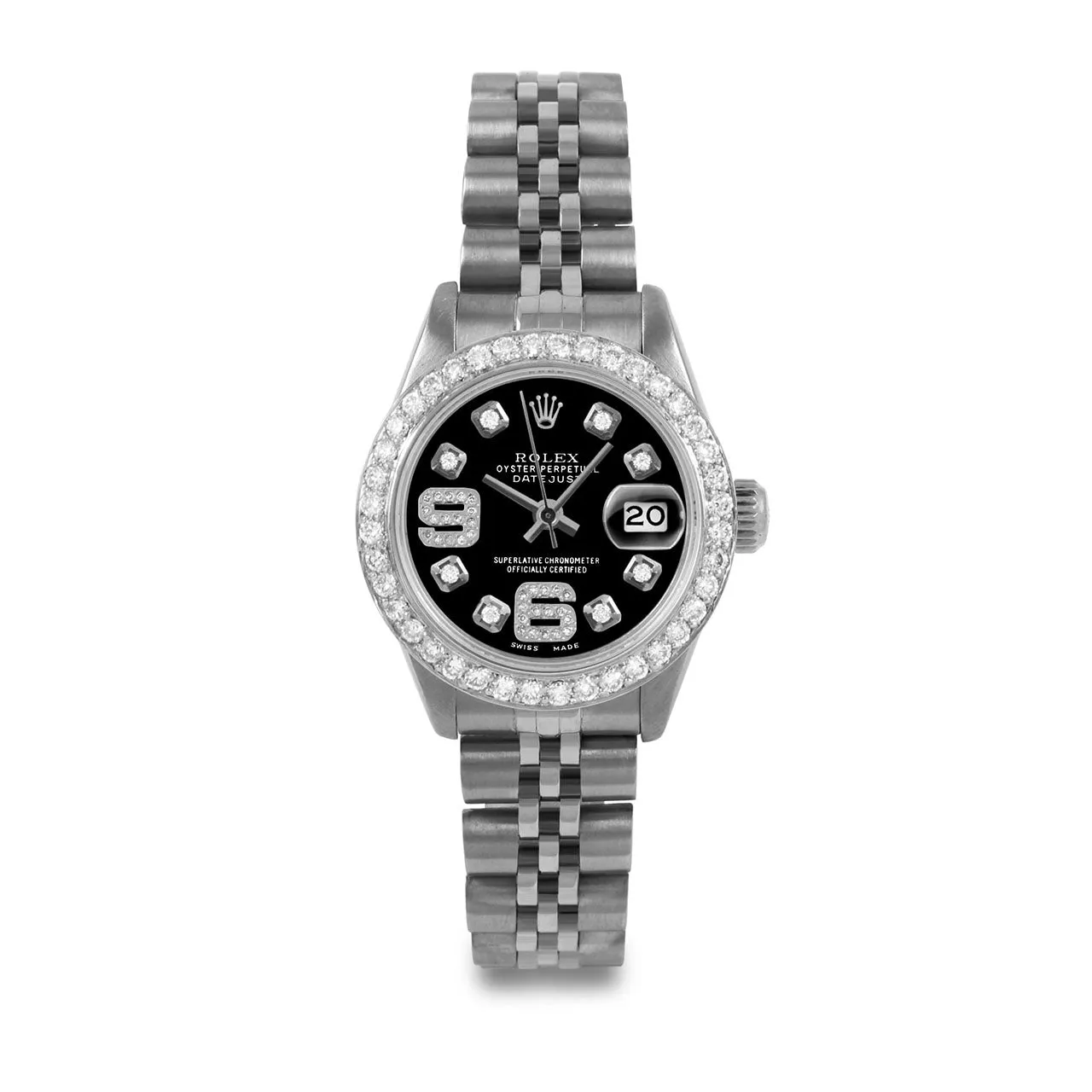 Rolex Datejust 26mm | 6917-SS-BLK-8DA69-BDS-JBL