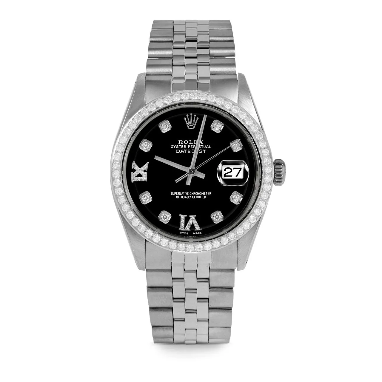 Rolex Datejust 36mm | 1601-SS-BLK-8DR69-BDS-JBL