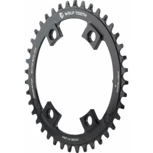 Shimano 110 Asymmetric BCD Chainring, 4-Bolt, Drop-Stop, For Shimano Cranks, Black