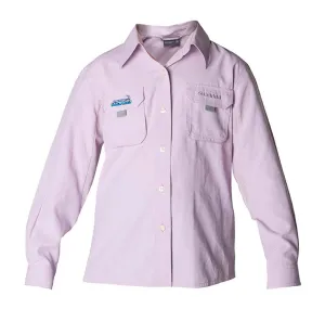 Shimano TW Kids Vented Fishing Shirt Lilac