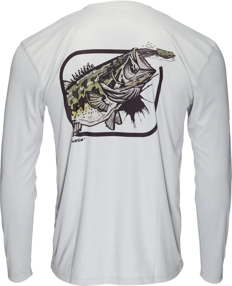 Simms Men's Solar Tech LS Tee/ Largemouth Sterling