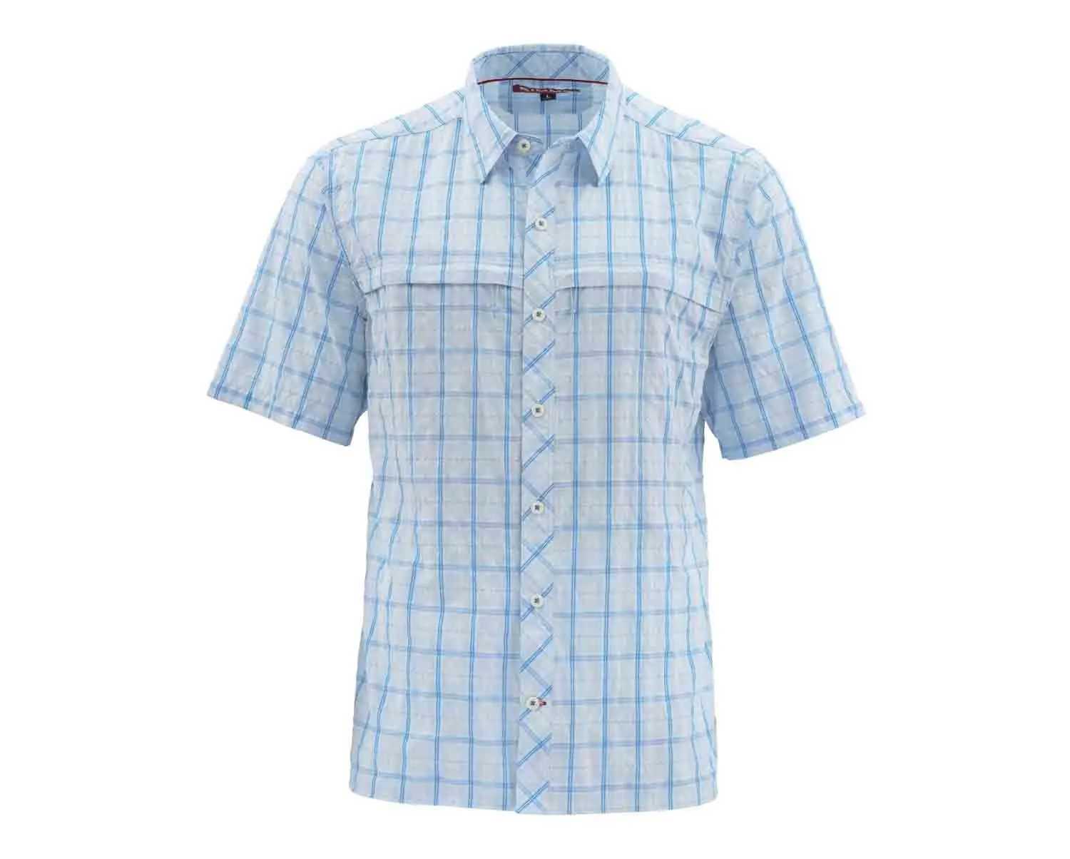 Simms Men's Stone Cold SS Shirt/Mist Plaid