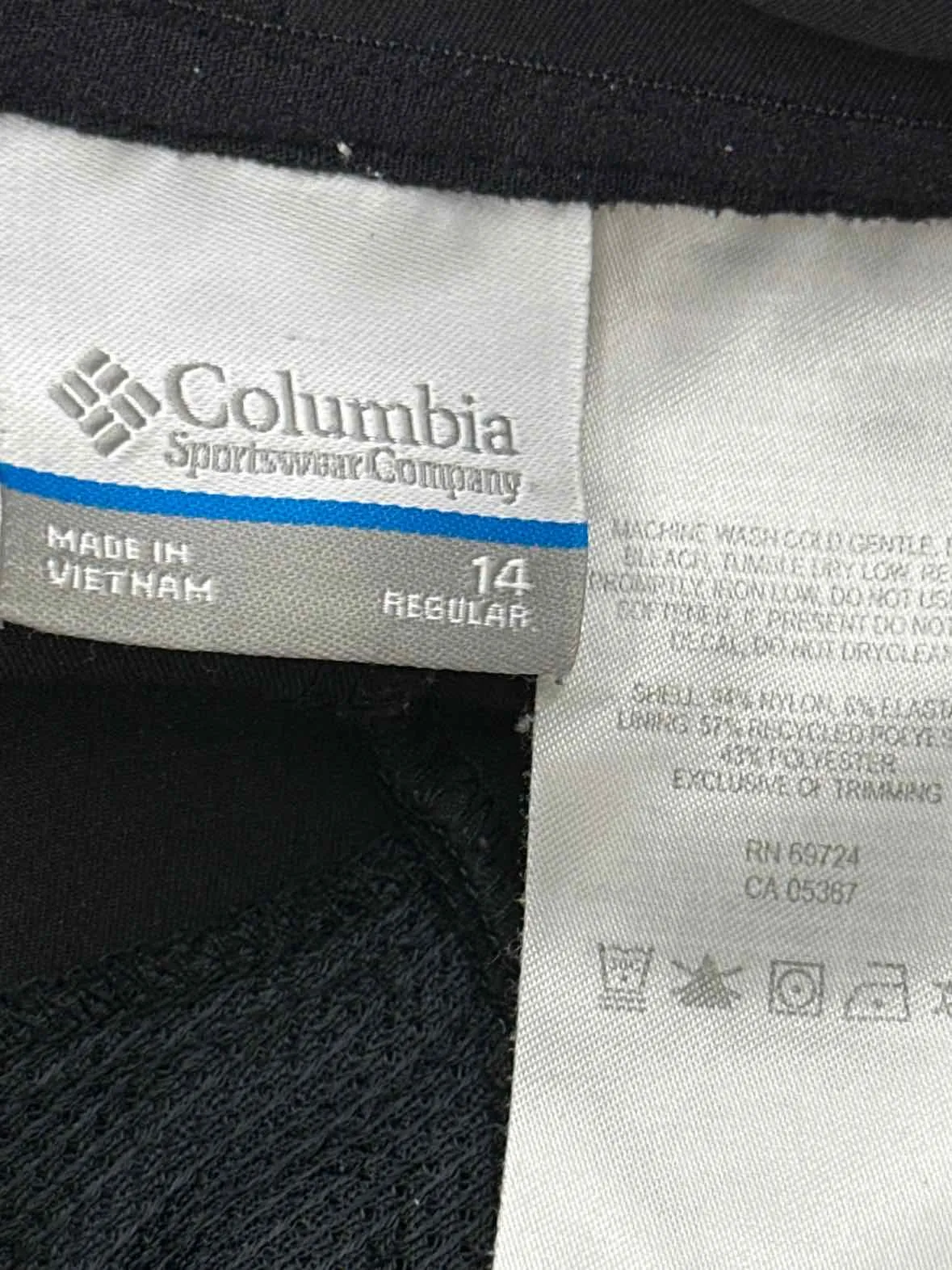 Size 14 Columbia Black Women's Pants