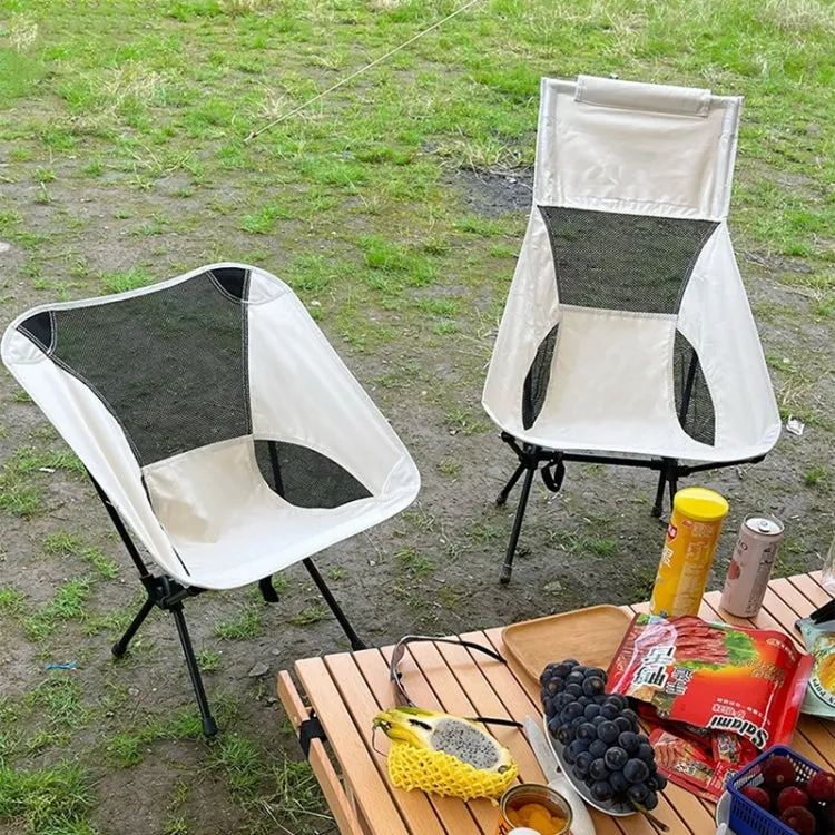 Small Outdoor Camping Leisure Beach Portable Folding Chair (Navy Blue)