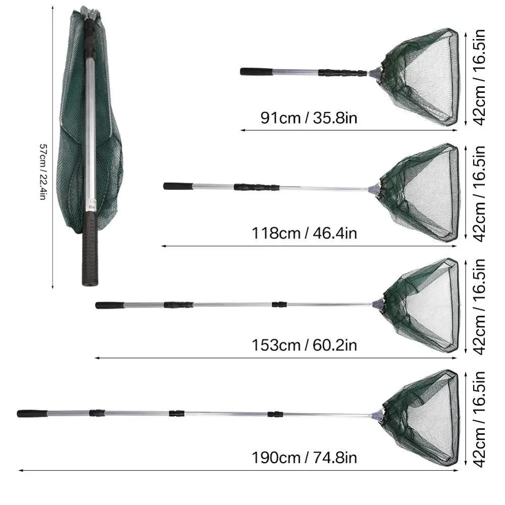 Telescopic Foldable or Telescopic Fishing Net