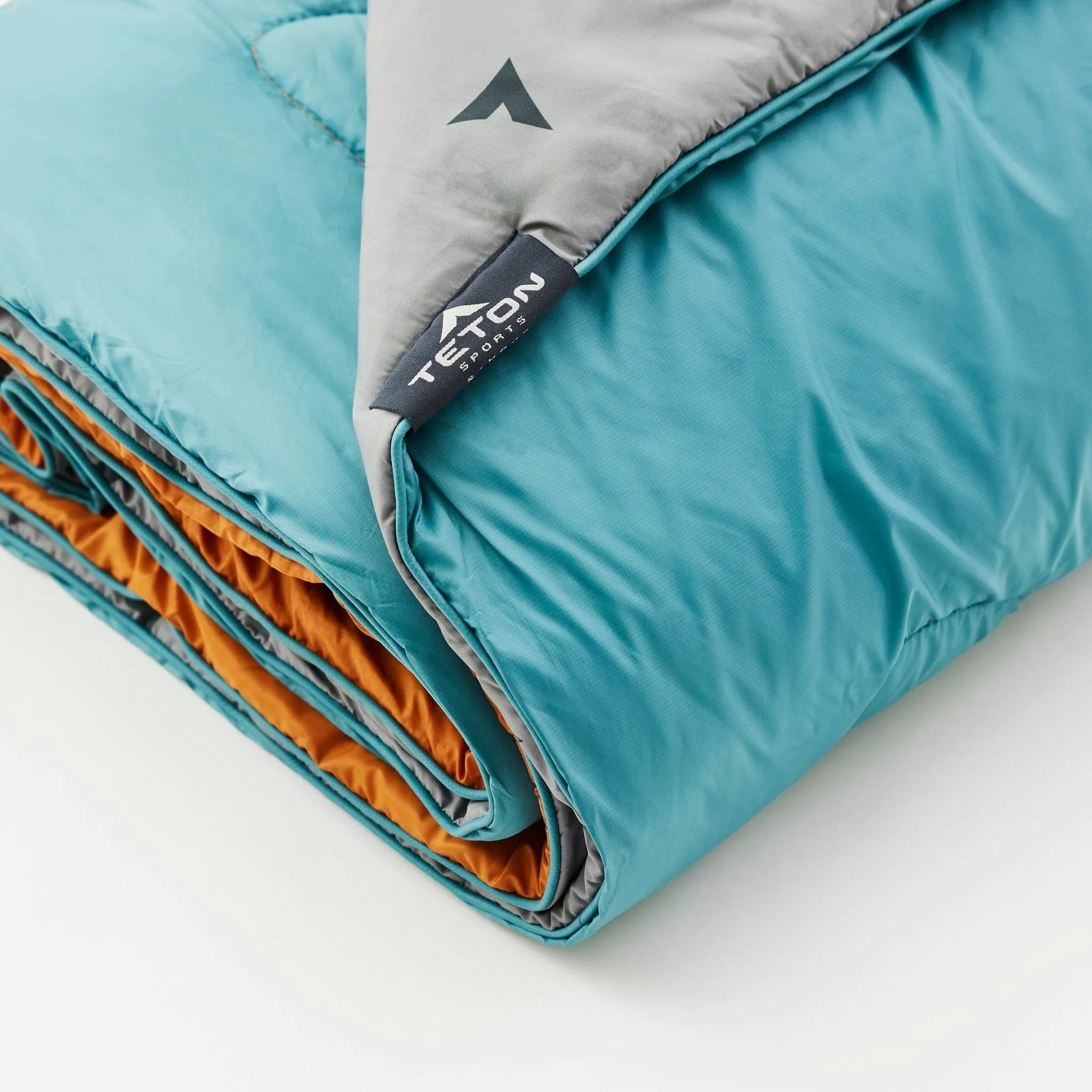 Teton Highline Camp Blanket in Teal/Copper