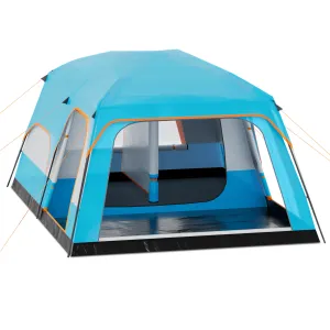 timeless Extra Large Tent 5-8 Person, Family Cabin Tents with 2 Rooms and 3 Doors, Waterproof Double Layer Big Tent for Outdoor, Picnic, Camping, Friends Gathering, Coffee