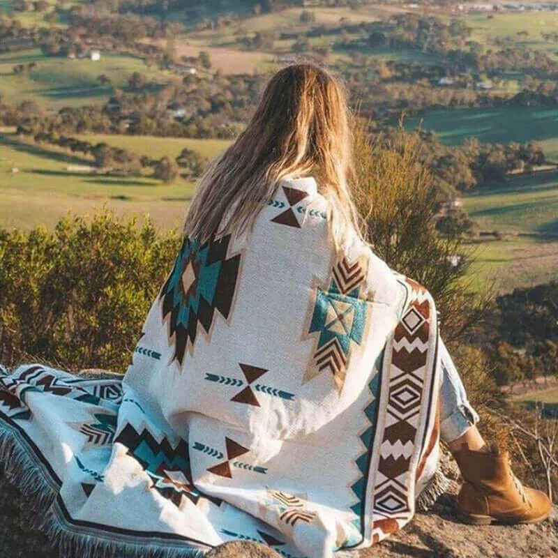 Tribal Blankets Indian Outdoor Rugs Camping Picnic Blanket Boho