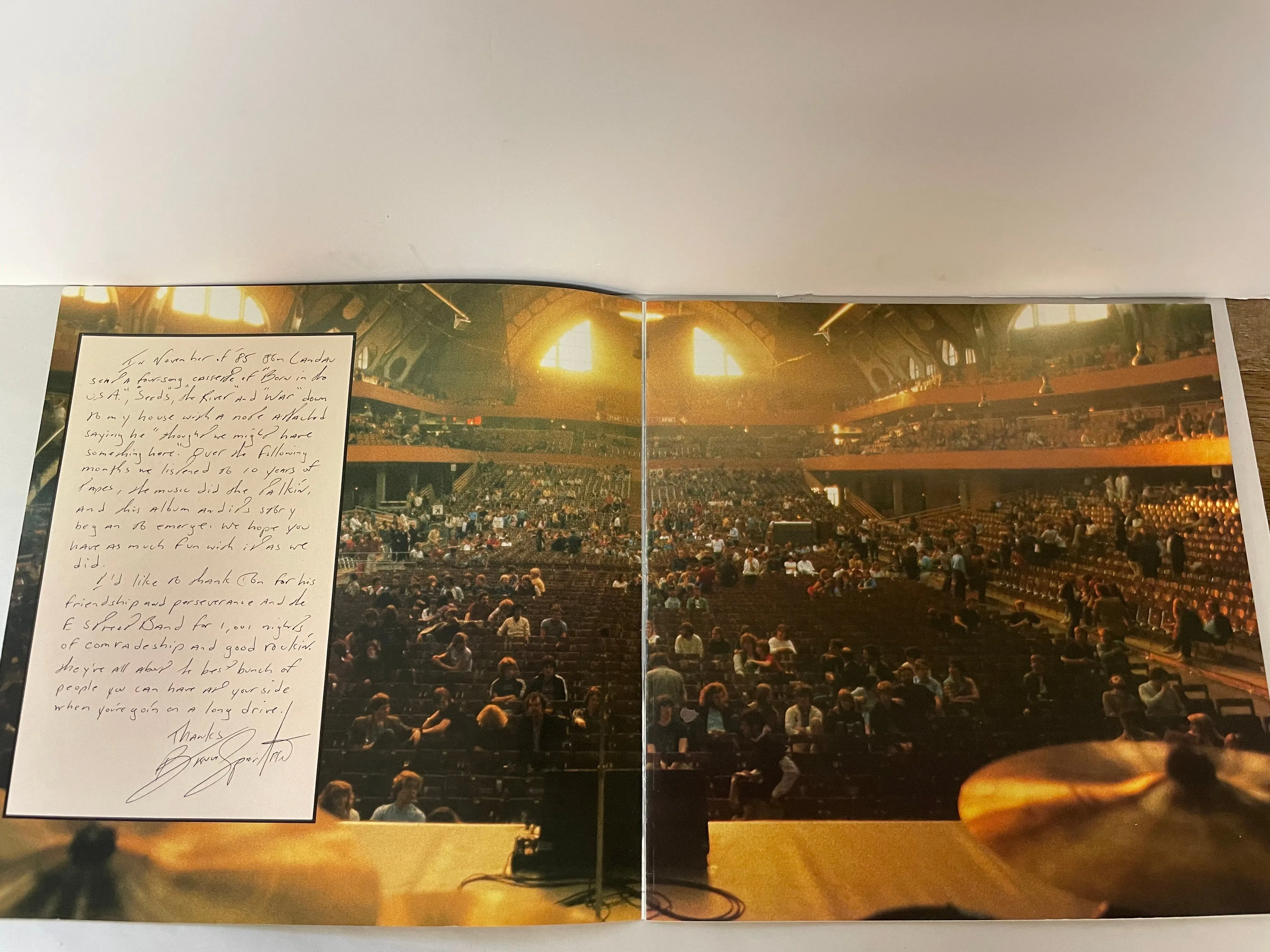 (V) BOOKLET ONLY from Bruce Springsteen Live 1975-85 5 LP Box Set Columbia 40558 1986