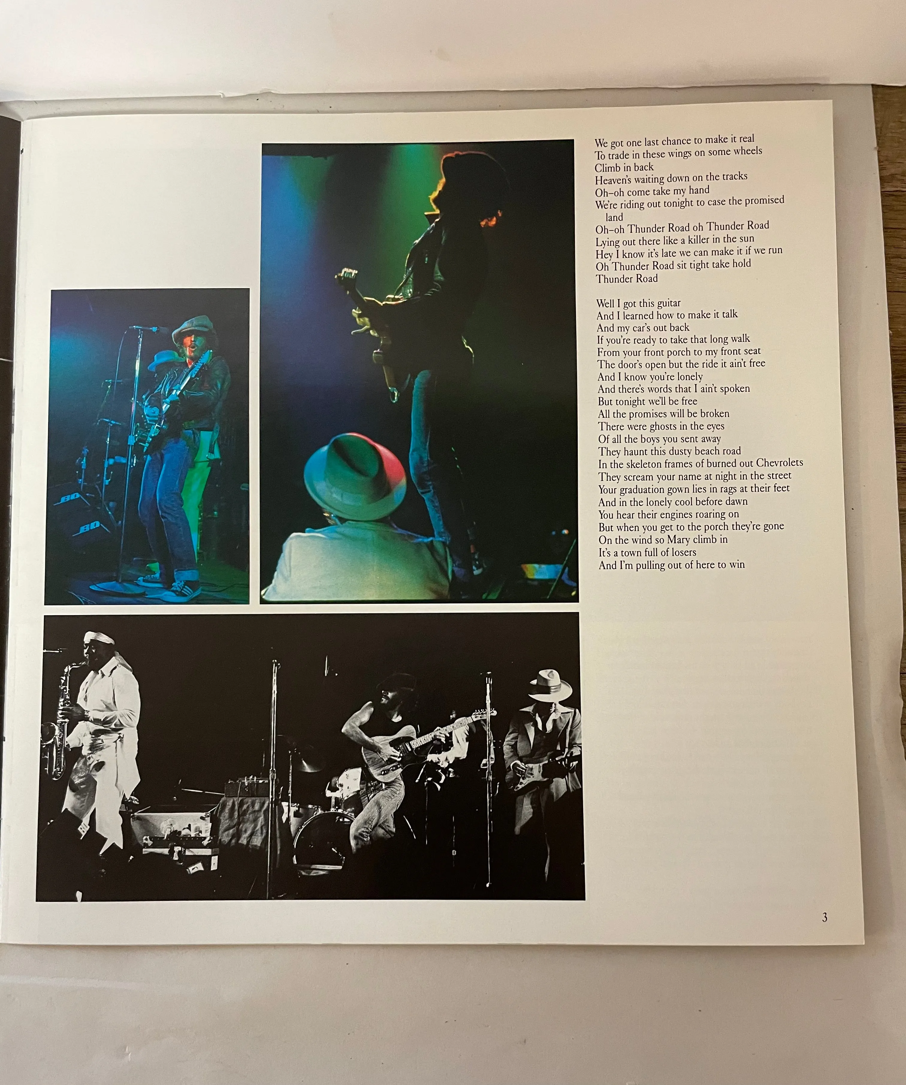 (V) BOOKLET ONLY from Bruce Springsteen Live 1975-85 5 LP Box Set Columbia 40558 1986