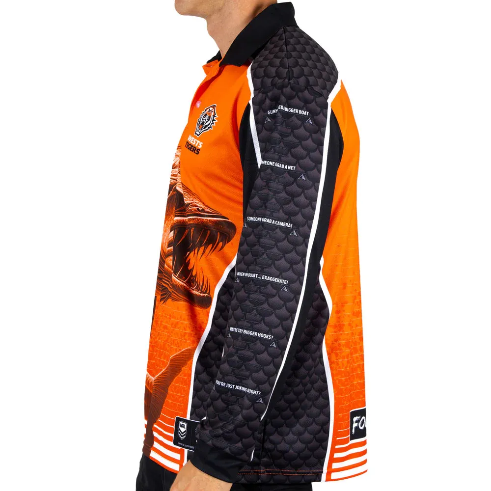 Wests Tigers Barracuda Fishing Shirt