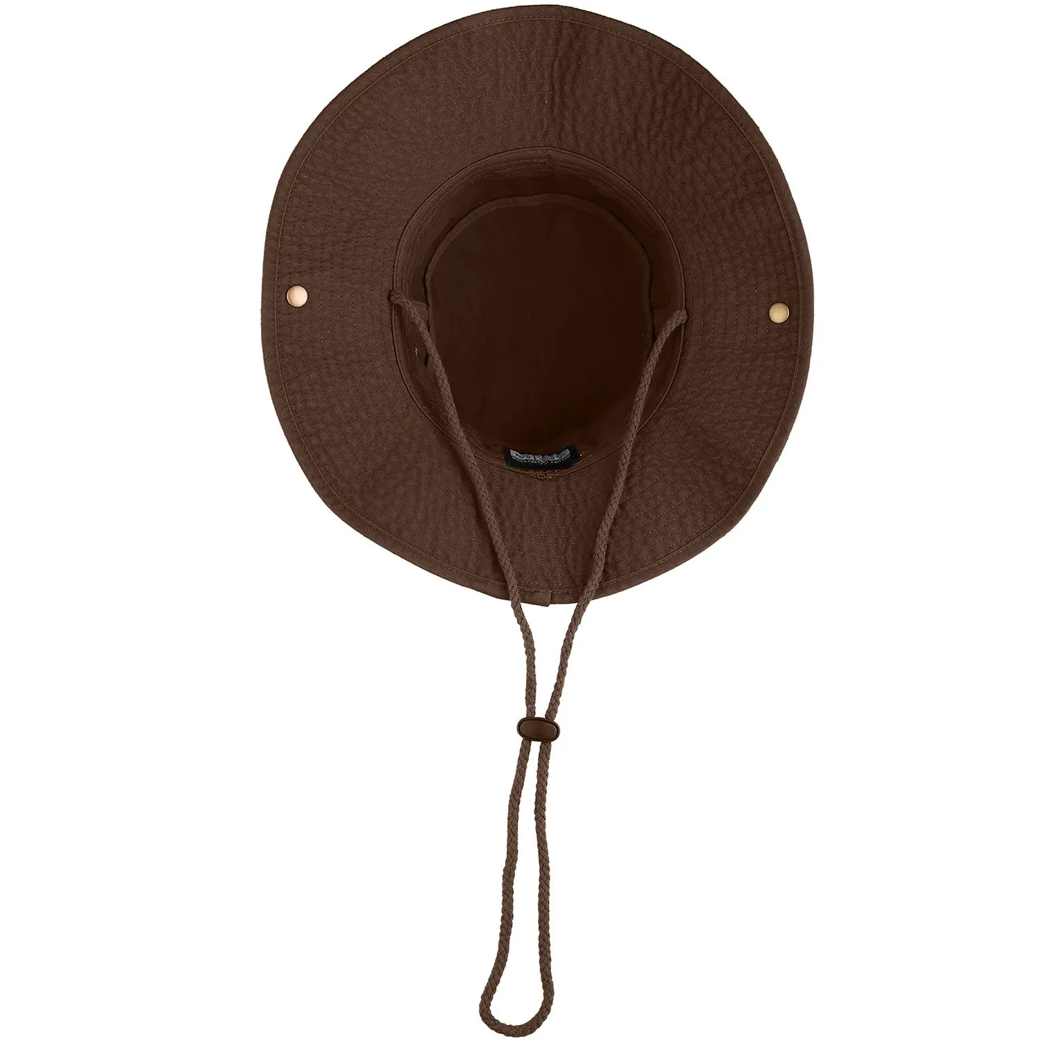 Wide Brim Boonie Hat - Dark Brown