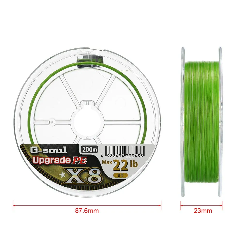 X8 Upgrade Braid Fishing Line Super Strong 8 Strands Multifilament PE line 150M 200M Japan 14LB 16LB 22LB 60LB