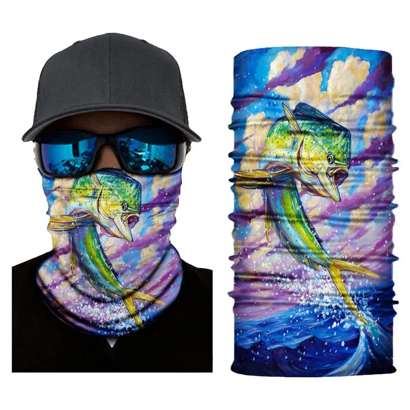 YIQISTART Fish Animal Design Neck Gaiter: Your Fishing Essential Scarf